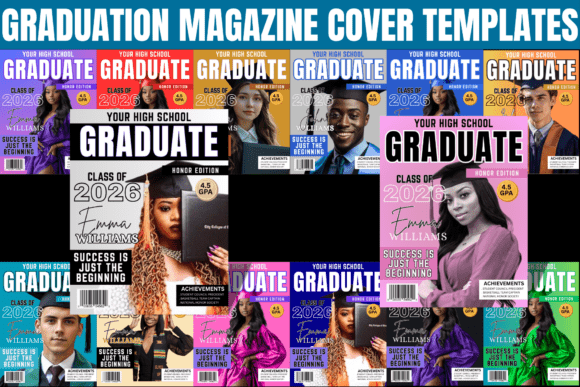 Download Graduation Magazine Cover Templates - Graduation Collection