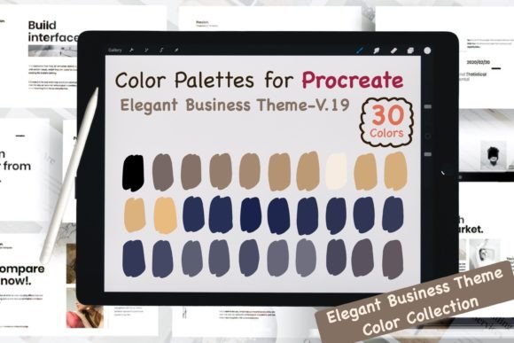 Download Procreate Color Palettes-Elegant Biz V19 - Elegant Collection