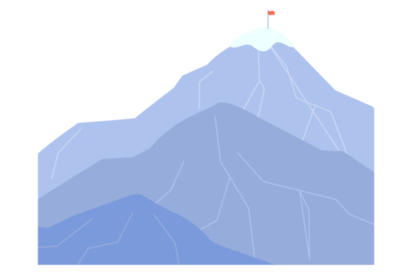Download Red Flag on Mountain Peak. Strategy Goal - Premium Resources