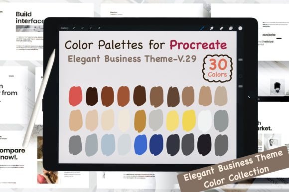 Download Procreate Color Palettes-Elegant Biz V29 - Elegant Collection