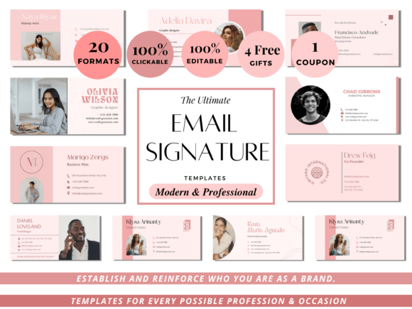 Download Email Signature, Custom Photo Logo Email - Premium Resources