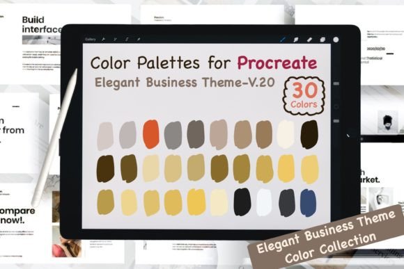 Download Procreate Color Palettes-Elegant Biz V20 - Elegant Collection