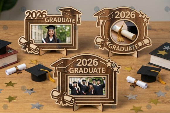 Download 2026 Graduation Photo Frame SVG Bundle - Graduation Collection