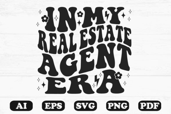 Download In My Real Estate Agent Era Retro Wavy - Estate Collection
