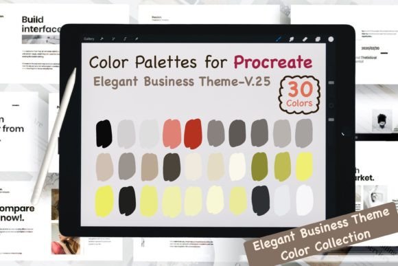 Download Procreate Color Palettes-Elegant Biz V25 - Elegant Collection