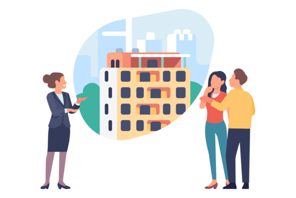Download Real Estate Agent Showing Apartment Buil - Estate Collection