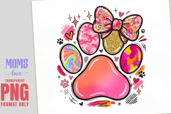 Download Coquette Vet Tech Paw Sublimation PNG - Vet Collection