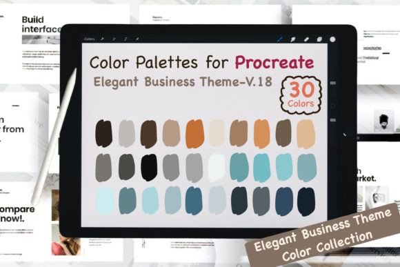 Download Procreate Color Palettes-Elegant Biz V18 - Elegant Collection